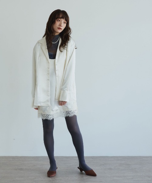 W:Huku(フーク)の「【ストレッチ メッシュ】ハイネック プリント トップス / Stretch Mesh High-Neck Printed Top(Tシャツ/カットソー・レディース・ブラウン/ブラック・FREE)」の12枚目の写真