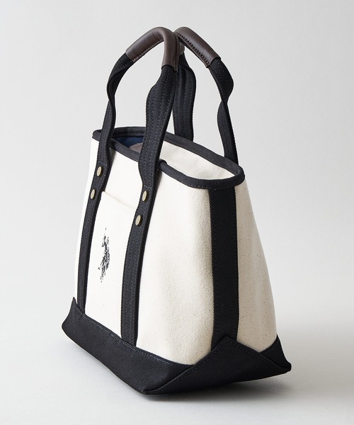 U.S. POLO ASSN.(ユーエスポロアッスン)の「【U.S. POLO ASSN./ユーエスポロアッスン】【不動の人気を誇るキャンバストートバッグ】リバイバルトート Sサイズ 綿100% ミニトート キャンバス ロゴトートバッグ 天ファスナー 内ポケット USPA-1862(トートバッグ・レディース・ピンク/クリアブルー/スミクロ/グリーン/ダークブルー/ホワイト/イエロー/オフホワイト/ブラウン/ブラック/ブルー・FREE)」の13枚目の写真