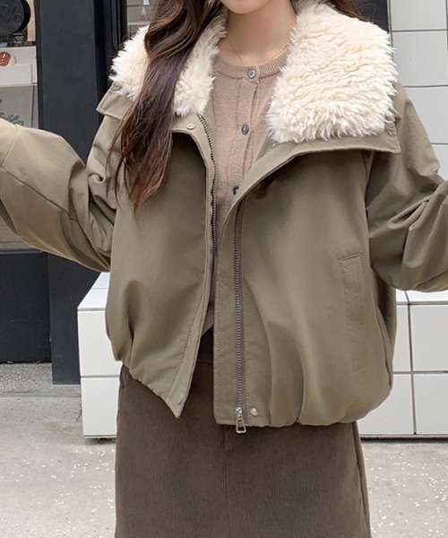 FLINEA(フリネア)の「シンプルポケット付きジャケット(その他アウター・レディース・ブラウン/カーキ/ブラック/ベージュ・S/M/L/XL)」の4枚目の写真