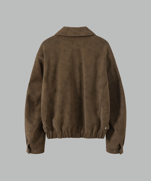 NONBLANK(ノンブランク)の「フェイクスエードジップアップジャケット_ブラウン(ブルゾン・メンズ・その他・LARGE/MEDIUM/X-LARGE)」の10枚目の写真