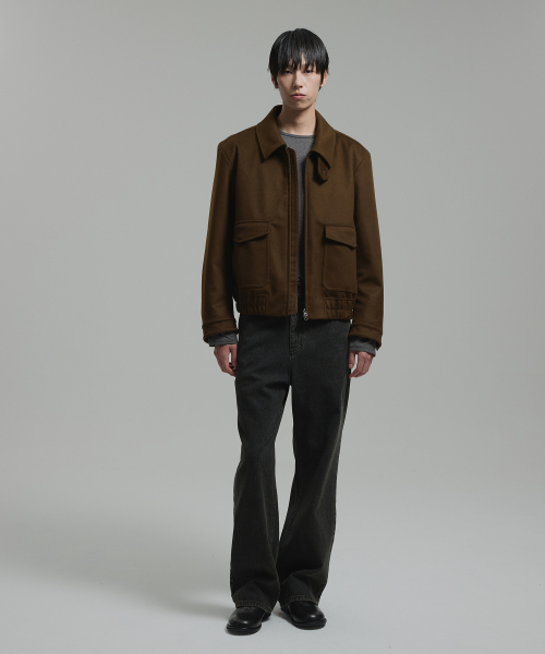 NONBLANK(ノンブランク)の「フェイクスエードジップアップジャケット_ブラウン(ブルゾン・メンズ・その他・LARGE/MEDIUM/X-LARGE)」の4枚目の写真
