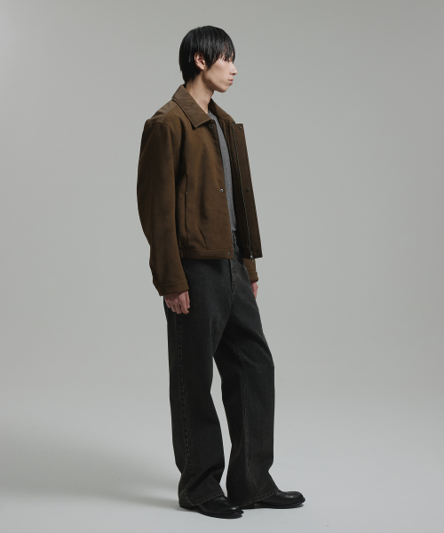 NONBLANK(ノンブランク)の「フェイクスエードジップアップジャケット_ブラウン(ブルゾン・メンズ・その他・LARGE/MEDIUM/X-LARGE)」の3枚目の写真