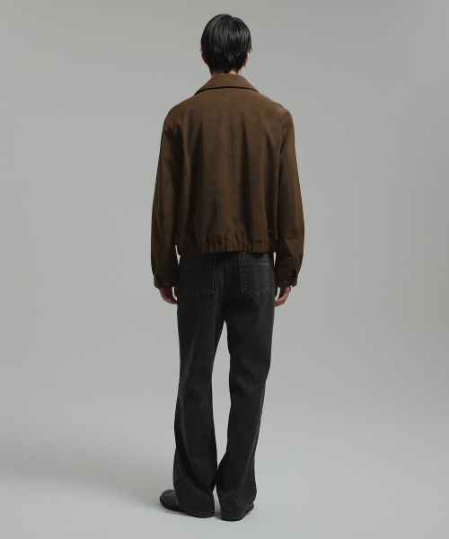 NONBLANK(ノンブランク)の「フェイクスエードジップアップジャケット_ブラウン(ブルゾン・メンズ・その他・LARGE/MEDIUM/X-LARGE)」の2枚目の写真