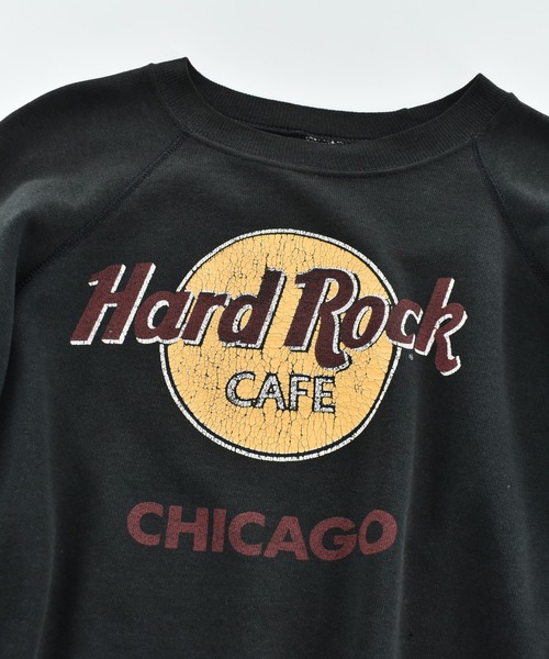 HANES(ヘインズ)の「【USED】80’s~ Hanes “Hard Rock Cafe/CHICAGO” ロゴ スウェット(スウェット・メンズ・ブラック・LARGE)」の7枚目の写真