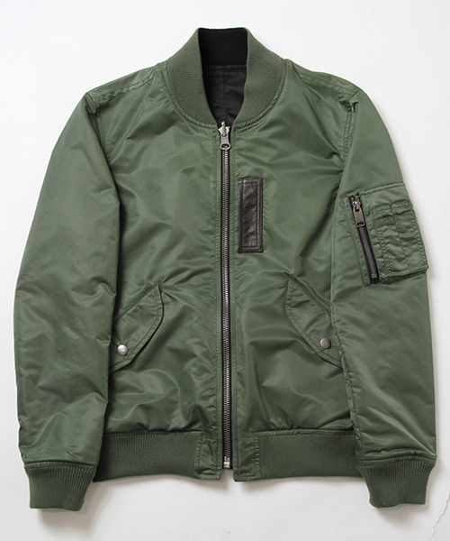 JACKROSE（ジャックローズ）の「リバーシブルMA-1（MA-1・メンズ・ブラック/カーキ・L/M/XL）」の7枚目の写真