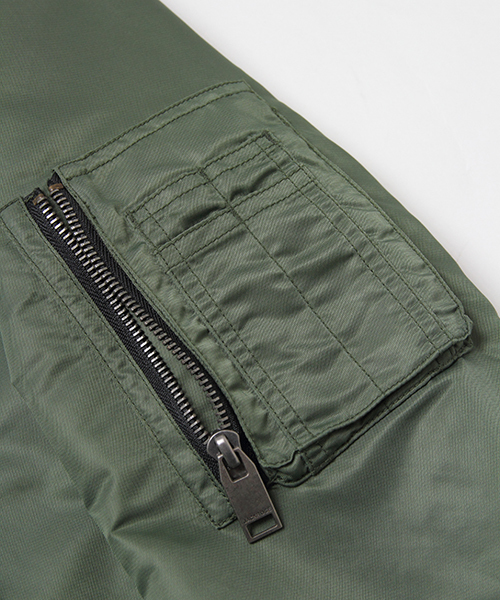 JACKROSE（ジャックローズ）の「リバーシブルMA-1（MA-1・メンズ・ブラック/カーキ・L/M/XL）」の10枚目の写真