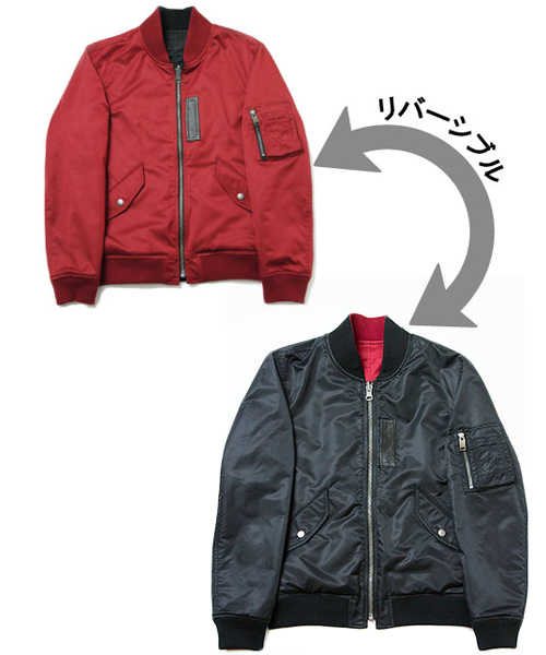 JACKROSE（ジャックローズ）の「リバーシブルMA-1（MA-1・メンズ・ブラック/カーキ・L/M/XL）」の9枚目の写真