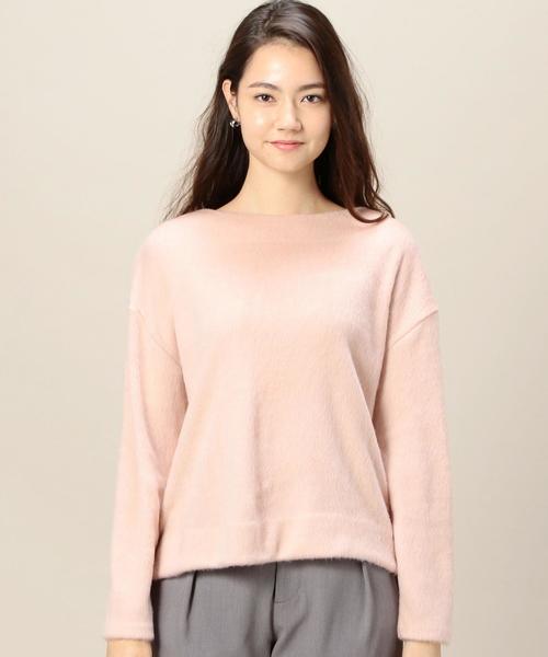 BEAUTY&YOUTH UNITED ARROWS（ビューティーアンドユースユナイテッドアローズ）の「BY ビーバーボートネックワイドプルオーバー◆（Tシャツ/カットソー・レディース・ライトグレー/ナチュラル/ライトピンク/オレンジ系その他・FREE）」の18枚目の写真