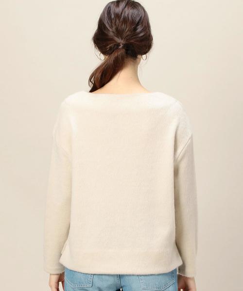 BEAUTY&YOUTH UNITED ARROWS（ビューティーアンドユースユナイテッドアローズ）の「BY ビーバーボートネックワイドプルオーバー◆（Tシャツ/カットソー・レディース・ライトグレー/ナチュラル/ライトピンク/オレンジ系その他・FREE）」の6枚目の写真