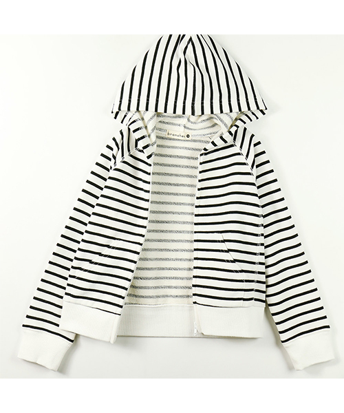 BRANSHES（ブランシェス）の「シンプルミニ裏毛長袖パーカー（パーカー・キッズ・ブラック/杢グレー・90cm/120cm/130cm/100cm/150cm/80ｃｍ/140cm/110cm）」の12枚目の写真