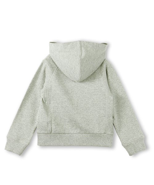 BRANSHES（ブランシェス）の「シンプルミニ裏毛長袖パーカー（パーカー・キッズ・ブラック/杢グレー・90cm/120cm/130cm/100cm/150cm/80ｃｍ/140cm/110cm）」の7枚目の写真