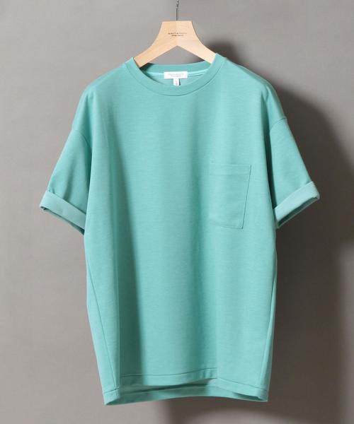 BEAUTY&YOUTH UNITED ARROWS（ビューティーアンドユースユナイテッドアローズ）の「BY ポンチ ワイドフォルム カットソー -MADE IN JAPAN- ： ◆（Tシャツ/カットソー・メンズ・ライトグレー/レッド/ライム/ロイヤルブルー・LARGE/SMALL/X-LARGE/MEDIUM）」の3枚目の写真