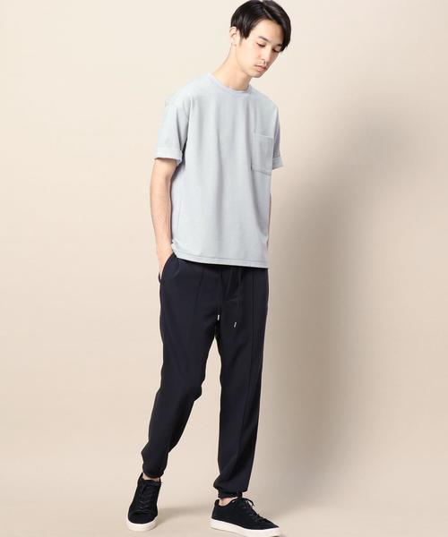 BEAUTY&YOUTH UNITED ARROWS（ビューティーアンドユースユナイテッドアローズ）の「BY ポンチ ワイドフォルム カットソー -MADE IN JAPAN- ： ◆（Tシャツ/カットソー・メンズ・ライトグレー/レッド/ライム/ロイヤルブルー・LARGE/SMALL/X-LARGE/MEDIUM）」の8枚目の写真