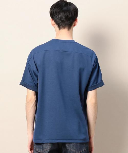 BEAUTY&YOUTH UNITED ARROWS（ビューティーアンドユースユナイテッドアローズ）の「BY ポンチ ワイドフォルム カットソー -MADE IN JAPAN- ： ◆（Tシャツ/カットソー・メンズ・ライトグレー/レッド/ライム/ロイヤルブルー・LARGE/SMALL/X-LARGE/MEDIUM）」の18枚目の写真
