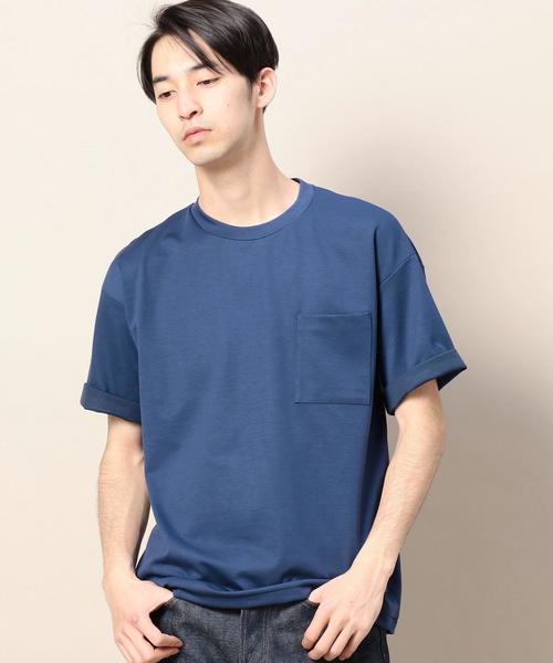 BEAUTY&YOUTH UNITED ARROWS（ビューティーアンドユースユナイテッドアローズ）の「BY ポンチ ワイドフォルム カットソー -MADE IN JAPAN- ： ◆（Tシャツ/カットソー・メンズ・ライトグレー/レッド/ライム/ロイヤルブルー・LARGE/SMALL/X-LARGE/MEDIUM）」の11枚目の写真