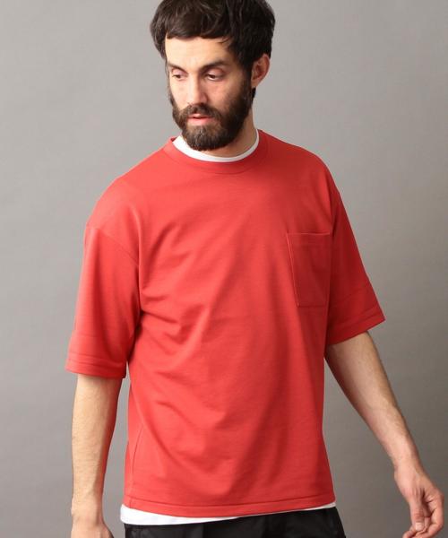 BEAUTY&YOUTH UNITED ARROWS（ビューティーアンドユースユナイテッドアローズ）の「BY ポンチ ワイドフォルム カットソー -MADE IN JAPAN- ： ◆（Tシャツ/カットソー・メンズ・ライトグレー/レッド/ライム/ロイヤルブルー・LARGE/SMALL/X-LARGE/MEDIUM）」の20枚目の写真