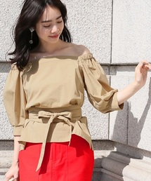 A part by | 【お洗濯OK/CLASSY.6月号掲載】T400/ベルトツキブラウス5S 752277 (シャツ/ブラウス)