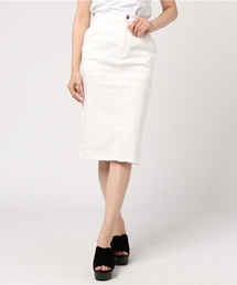 LBC | コットンポリウレタンミディスカート(スカート)