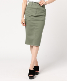 LBC | コットンポリウレタンミディスカート(スカート)