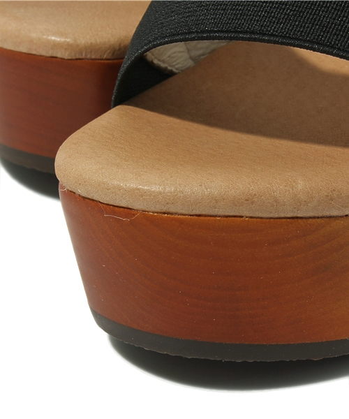 BEAMS LIGHTS Women's（ビームスライツ ウィメンズ）の「○BEAMS LIGHTS / ウッドウェッジサンダル（サンダル・レディース・グレー/ブラック/ベージュ/ブラック系その他・36/37/38/38.5）」の10枚目の写真