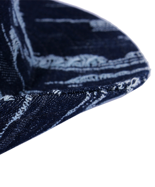 ８(eight)（エイト）の「デニム ツバ広 中折れ ハット クラッシュ（ハット・メンズ・インディゴブルー・FREE）」の9枚目の写真