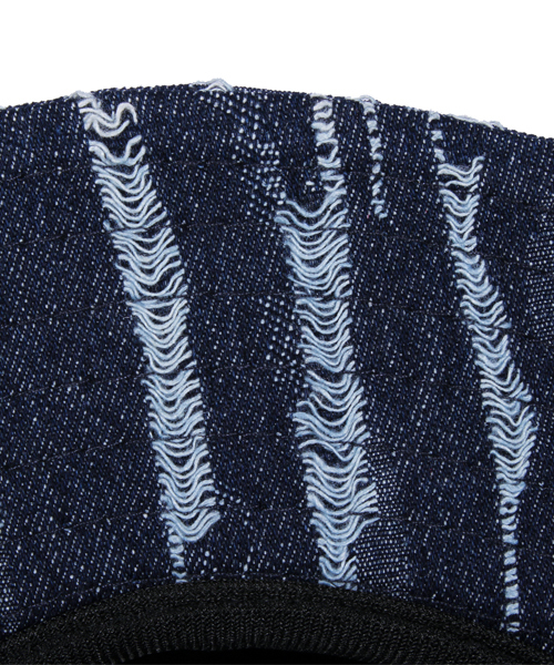 ８(eight)（エイト）の「デニム ツバ広 中折れ ハット クラッシュ（ハット・メンズ・インディゴブルー・FREE）」の11枚目の写真