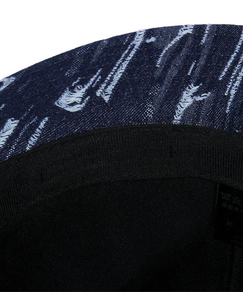 ８(eight)（エイト）の「デニム ツバ広 中折れ ハット クラッシュ（ハット・メンズ・インディゴブルー・FREE）」の3枚目の写真