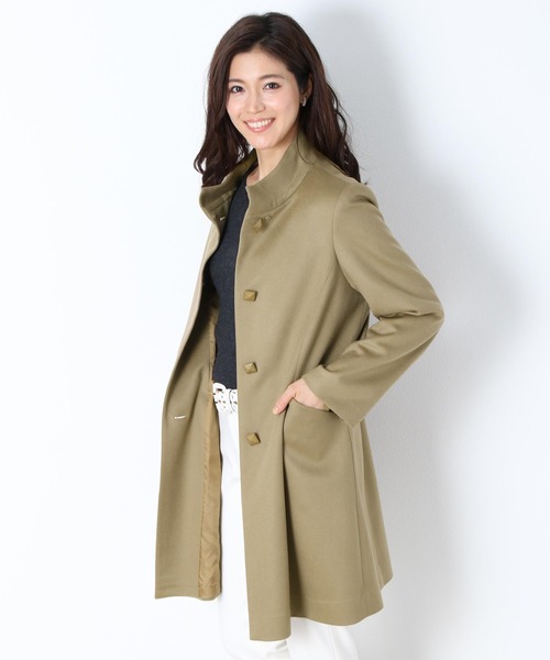 PIACENZA]カシミヤステンカラーコート（ステンカラーコート