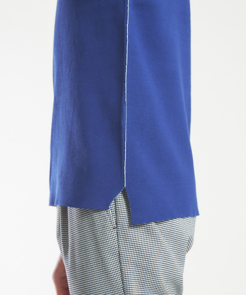 ABAHOUSE（アバハウス）の「リバーニットドロップショルダーニット（ニット/セーター・メンズ・ブラック/イエロー/ホワイト/ブルー・44/46/48）」の10枚目の写真