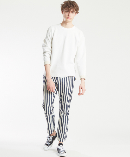 ABAHOUSE（アバハウス）の「リバーニットドロップショルダーニット（ニット/セーター・メンズ・ブラック/イエロー/ホワイト/ブルー・44/46/48）」の20枚目の写真