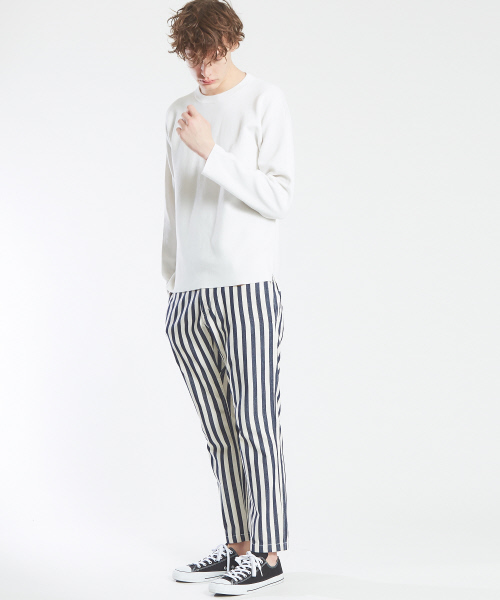 ABAHOUSE（アバハウス）の「リバーニットドロップショルダーニット（ニット/セーター・メンズ・ブラック/イエロー/ホワイト/ブルー・44/46/48）」の21枚目の写真