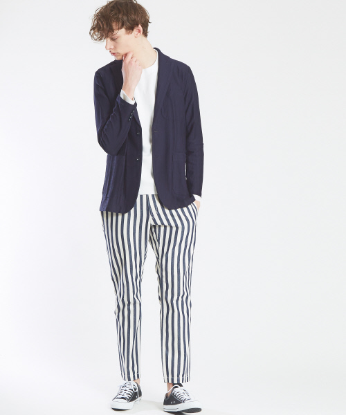 ABAHOUSE（アバハウス）の「リバーニットドロップショルダーニット（ニット/セーター・メンズ・ブラック/イエロー/ホワイト/ブルー・44/46/48）」の22枚目の写真