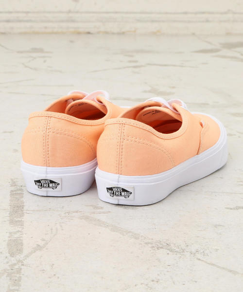 VANS（バンズ）の「【国内exclusive】 ＜VANS(バンズ）＞∴ AUTHENTIC LITE/オーセンティック（スニーカー・レディース・イエロー/シャーベット・6h/5/5h/6/4h）」の6枚目の写真