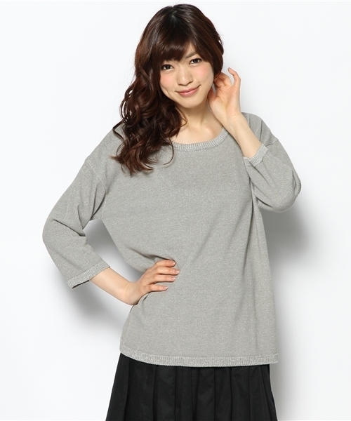 Another Edition（アナザーエディション）の「AE 8GG テンジク PO（ニット/セーター・レディース・ピンク/コバルトブルー/オフホワイト/ライトグレー・フリー）」の3枚目の写真