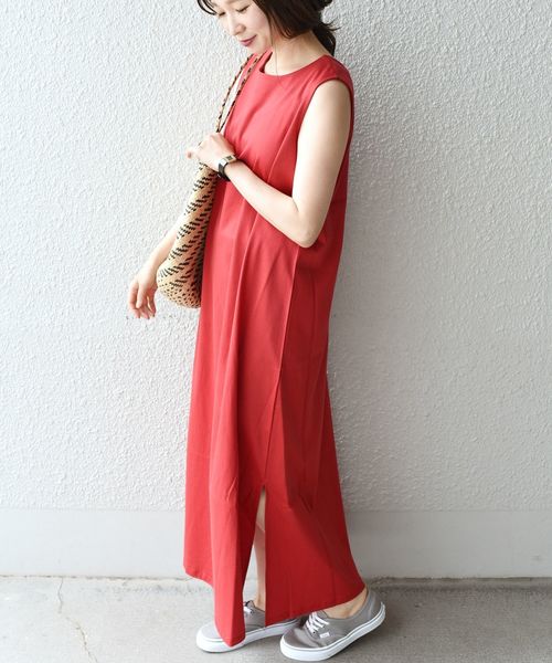 Ships シップス の ジャージーノースリーブロングワンピース ワンピース Wear