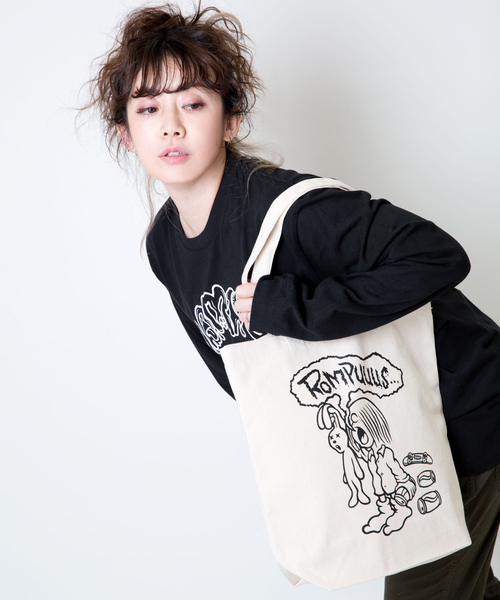 Candy Stripper(キャンディストリッパー)の「ROMPUSのBURPトート(トートバッグ・レディース・ブラック/ナチュラル/ベージュ系その他・FREE)」の1枚目の写真