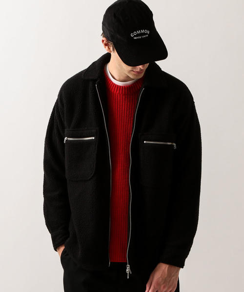 BEAUTY&YOUTH UNITED ARROWS(ビューティーアンドユースユナイテッドアローズ)の「【WEB限定】 by ボアフリース ジップ ジャケット ◆(ブルゾン・メンズ・ライトグレー/オフホワイト/ブラック/オレンジ・LARGE/X-LARGE/MEDIUM/SMALL)」の2枚目の写真