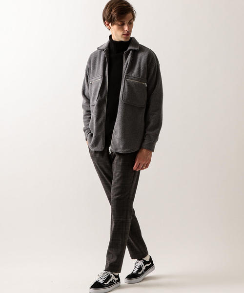 BEAUTY&YOUTH UNITED ARROWS(ビューティーアンドユースユナイテッドアローズ)の「【WEB限定】 by ボアフリース ジップ ジャケット ◆(ブルゾン・メンズ・ライトグレー/オフホワイト/ブラック/オレンジ・LARGE/X-LARGE/MEDIUM/SMALL)」の5枚目の写真