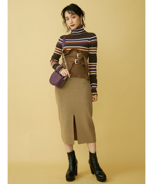 MURUA（ムルーア）の「ミックスチェーンミニBAG（ショルダーバッグ・レディース・ブラック/グリーン/パープル・FREE）」の18枚目の写真