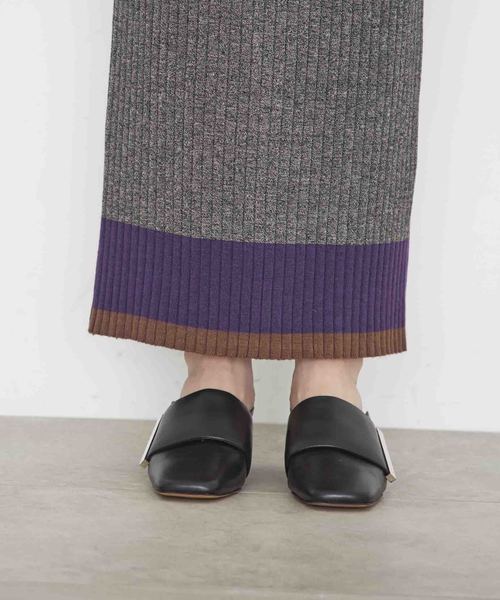 city(シティ)の「【CITY】MELANGE WOOL LACE-UP SKIRT(スカート・レディース・ブラック/レッド・1)」の8枚目の写真