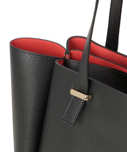 GLOBAL WORK（グローバルワーク）の「ポーチツキトート/819330（トートバッグ・レディース・ベージュ/パープル系その他5/オフホワイト/ブラック・FREE）」の11枚目の写真