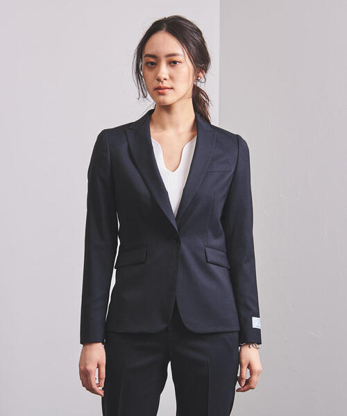 UNITED ARROWS（ユナイテッドアローズ）の「UPCB CERRUTI ピンストライプ 1ボタン ジャケット◆（テーラードジャケット・レディース・ネイビー/ライトグレー・34/36/38/40）」の16枚目の写真