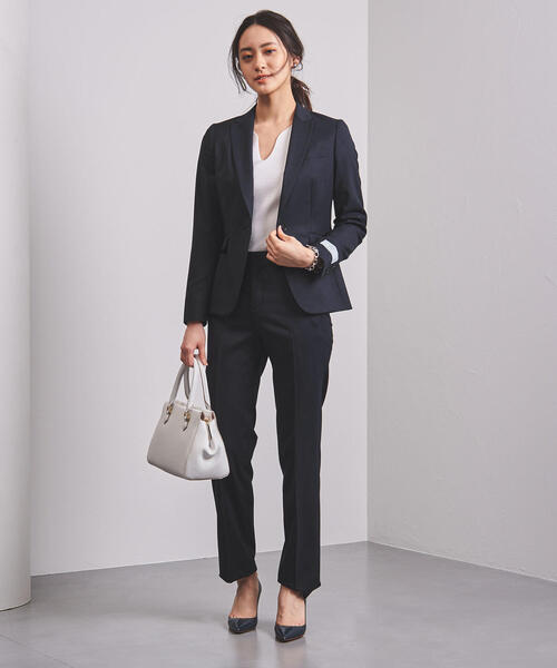 UNITED ARROWS（ユナイテッドアローズ）の「UPCB CERRUTI ピンストライプ 1ボタン ジャケット◆（テーラードジャケット・レディース・ネイビー/ライトグレー・34/36/38/40）」の14枚目の写真