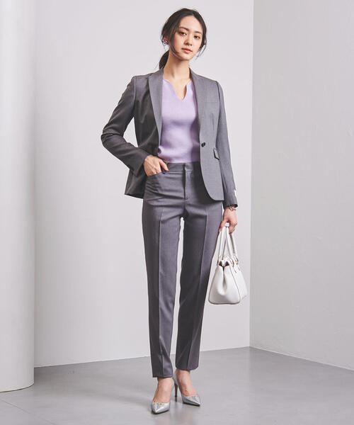 UNITED ARROWS（ユナイテッドアローズ）の「UPCB CERRUTI ピンストライプ 1ボタン ジャケット◆（テーラードジャケット・レディース・ネイビー/ライトグレー・34/36/38/40）」の6枚目の写真