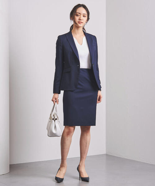 UNITED ARROWS（ユナイテッドアローズ）の「UPCB CERRUTI ピンストライプ 1ボタン ジャケット◆（テーラードジャケット・レディース・ネイビー/ライトグレー・34/36/38/40）」の19枚目の写真