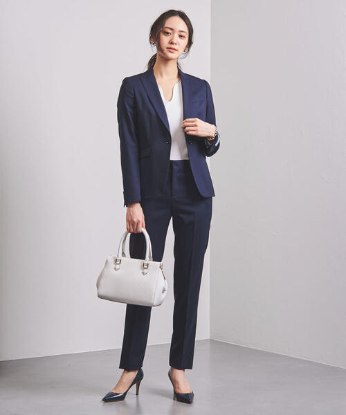 UNITED ARROWS（ユナイテッドアローズ）の「UPCB CERRUTI ピンストライプ 1ボタン ジャケット◆（テーラードジャケット・レディース・ネイビー/ライトグレー・34/36/38/40）」の17枚目の写真