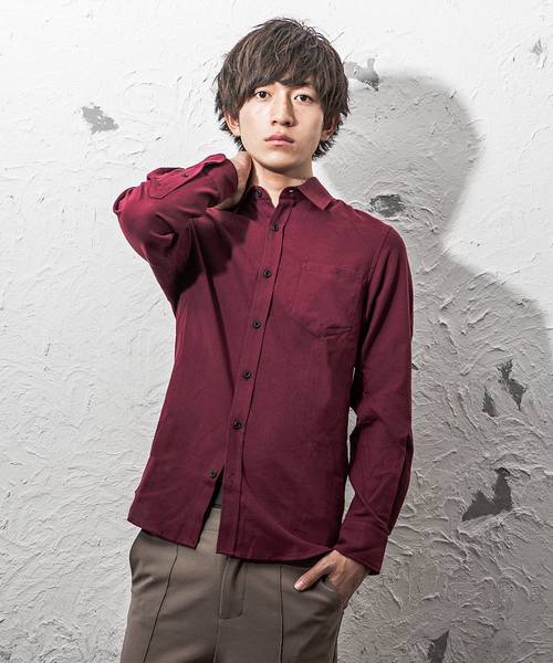 MinoriTY（マイノリティ）の「レギュラーカラービエラチェックシャツ（シャツ/ブラウス・メンズ・ホワイト/ネイビー/ブラック系その他/ベージュ系その他/ブルー系その他/レッド系その他/ワイン/ブルー系その他2/レッド系その他2/チェック・S/M/L/XL）」の8枚目の写真