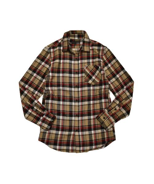 MinoriTY（マイノリティ）の「レギュラーカラービエラチェックシャツ（シャツ/ブラウス・メンズ・ホワイト/ネイビー/ブラック系その他/ベージュ系その他/ブルー系その他/レッド系その他/ワイン/ブルー系その他2/レッド系その他2/チェック・S/M/L/XL）」の15枚目の写真