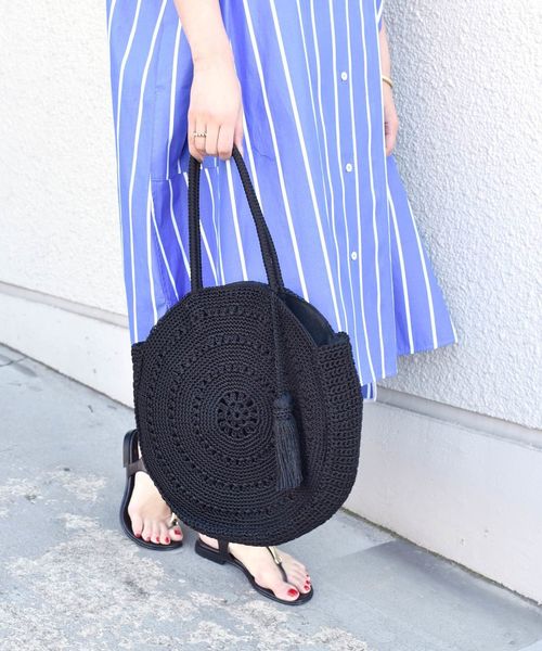 Khaju（カージュ）の「【WEB限定】Khaju:サークルトート2◇（トートバッグ・レディース・ブラック/ピンク/シルバー・ONE SIZE）」の6枚目の写真