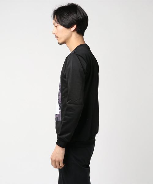 おしゃれスタ(オシャレスタ)の「トロピカルプリントトレーナー(KU)(スウェット・メンズ・ブラック/レッド・M/L)」の3枚目の写真